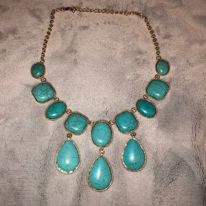 Blue stoned necklace